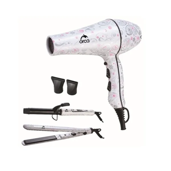 Orca 2200Watts, Professional Hair Stylers Set - PRO-SET3